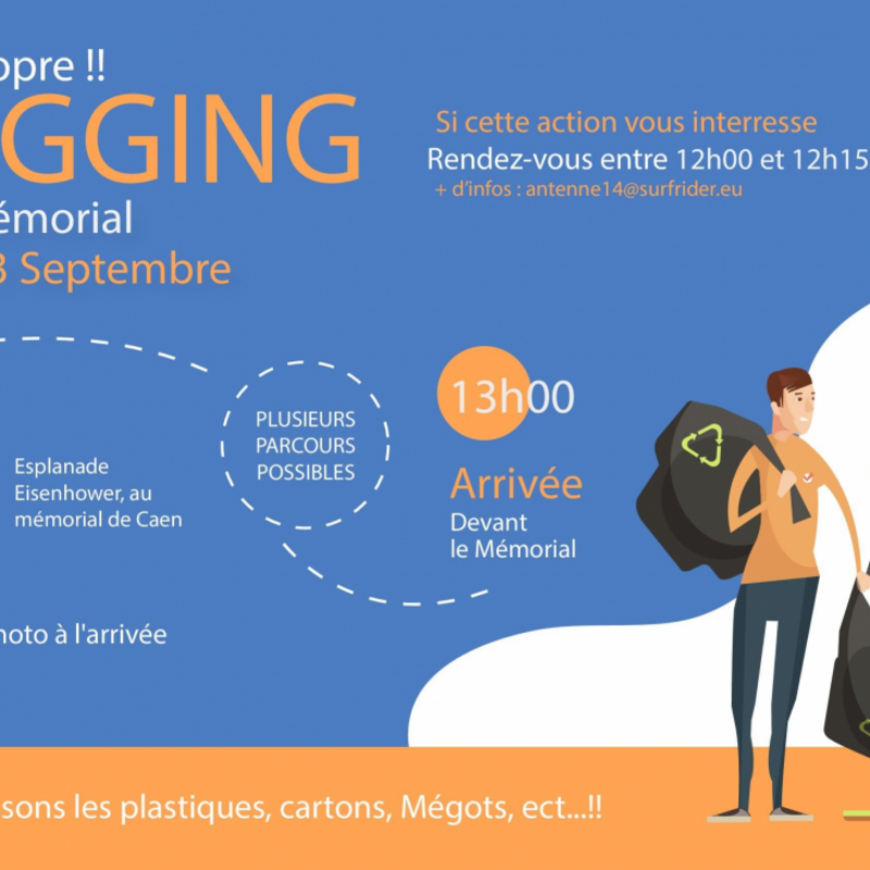 Organisation d'un plogging au mémorial de Caen vendredi 23 Septembre 2022