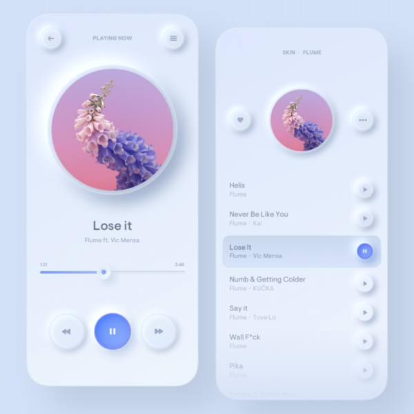 Neumorphisme tendance graphique 2020 Neumorphisme tendance graphique 2020