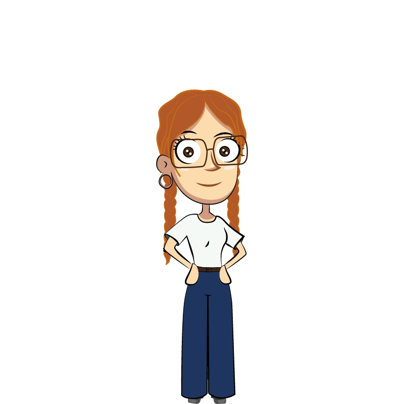 Personnage BD de Lou Armand - Graphiste & illustratrice