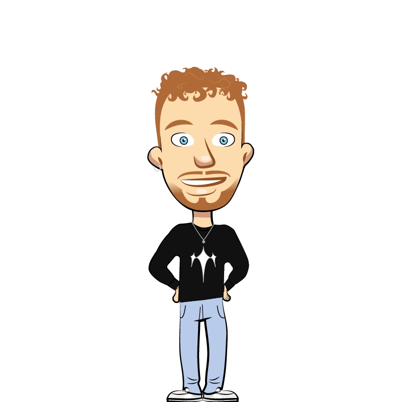 Personnage BD de Dorian Houssaye - UX/UI Designer